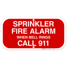 Sprinkler Fire Alarm Sign, Fire Safety Sign, (SI-5861)