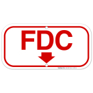 FDC Sign, Fire Safety Sign, (SI-5871)