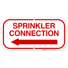 Sprinkler Connection Sign, Fire Safety Sign, (SI-5879)