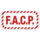 FACP Sign, Fire Safety Sign