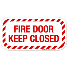 Fire Door Keep Closed Sign, Fire Safety Sign, (SI-5900)