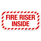 Fire Riser Inside Sign, Fire Safety Sign