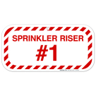 Sprinkler Riser #1 Sign, Fire Safety Sign, (SI-5909)