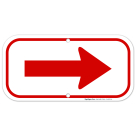 Right Side Red Arrow Sign