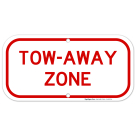 Tow Away Zone Red Parking Sign