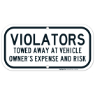 Violators Towed Away At Vehicle Parking Sign