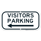 Visitors Left Side Parking Sign