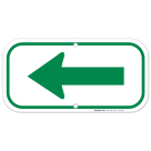 Left Side Green Arrow Sign