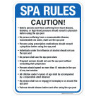 Arkansas Spa Rules Sign, Complies With State Of Arkansas Pool Safety Code