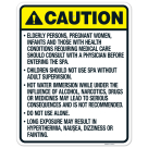 California Caution Sign, Complies With State Of California Pool Safety Code