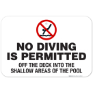 Connecticut No Diving Sign, Complies With State Of Connecticut Pool Safety Code