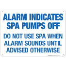 Florida Spa Alarm Sign, Complies With State Of Florida Pool Safety Code