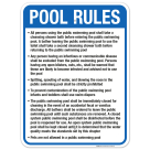 Hawaii Pool Rules Sign, Complies With State Of Hawaii Pool Safety Code