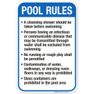 Idaho Pool Rules Sign, Complies With State Of Idaho Pool Safety Code