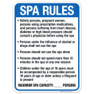 Illinois Pool Rules Do Not Enter Sign, Complies With State Of Illinois Pool Safety Code