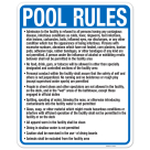 Kentucky Pool Rules Sign, Complies With State Of Kentucky Pool Safety Code
