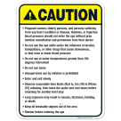 Kentucky Caution Sign, Complies With State Of Kentucky Pool Safety Code