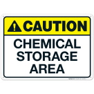 Maryland Chemical Storage Area Sign, Complies With State Of Maryland Pool Safety Code