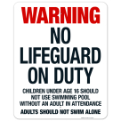 Massachusetts No Lifeguard Sign, Complies With State Of Massachusetts Pool Safety Code