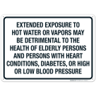 Nevada Water Temperature Sign, Complies With State Of Nevada Pool Safety Code