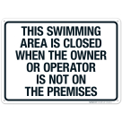 New Jersey Swim Area Is Closed Sign, Complies With State Of New Jersey Pool Safety Code