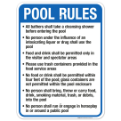 New Mexico Pool Rules Sign, Complies With State Of New Mexico Pool Safety Code