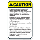 Ohio Caution Sign, Complies With State Of Ohio Pool Safety Code