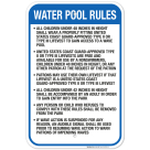 Ohio Water Pool Rules Sign, Complies With State Of Ohio Pool Safety Code