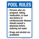 Oklahoma Pool Rules Sign, Complies With State Of Oklahoma Pool Safety Code