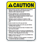Utah Caution Sign, Complies With State Of Utah Pool Safety Code, (SI-62165)