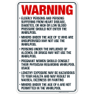 Wisconsin Warning Sign, Complies With State Of Wisconsin Pool Safety Code