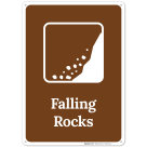 Park Sign And Guide Sign Falling Rocks Sign