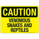 Venomous Snakes And Reptiles Sign