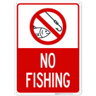 No Fishing With Graphic Sign, (SI-62413)