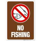 No Fishing With Graphic Sign, (SI-62417)