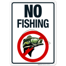 No Fishing Sign, (SI-62422)