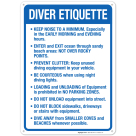 Diver Etiquette For Scuba And Snorkeling Sign