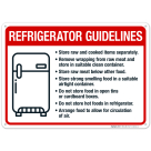 Refrigerator Guidelines Sign