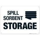 Spill Sorbent Storage Sign