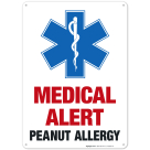Medical Alert Peanut Allergy Sign