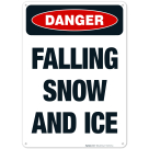 Falling Snow And Ice Sign
