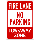 No Parking Tow-Away Zone Sign