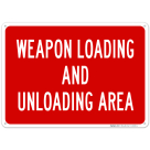 Weapon Loading And Unloading Area Sign