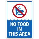 No Food In This Area Sign