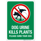 Dog Urine Kills Plant Please Curb Your Dog With Graphic