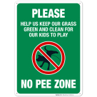 Please Help Us Keep Our Grass Green and Clean For Our Kids To Play