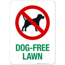Dog-Free Lawn With No Dog Symbol