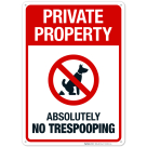 Private Property Absolutely No Trespooping
