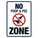 No Poop And Pee Zone With Graphic
