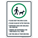 Please Keep This Area Clean With Dog Leash